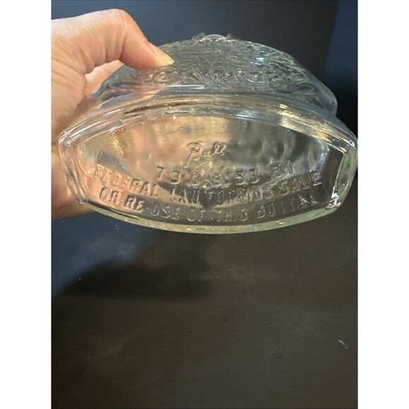 Decorative Glass Decanter Schenley American Whiskey With Stopper Ball - Picture 7 of 8